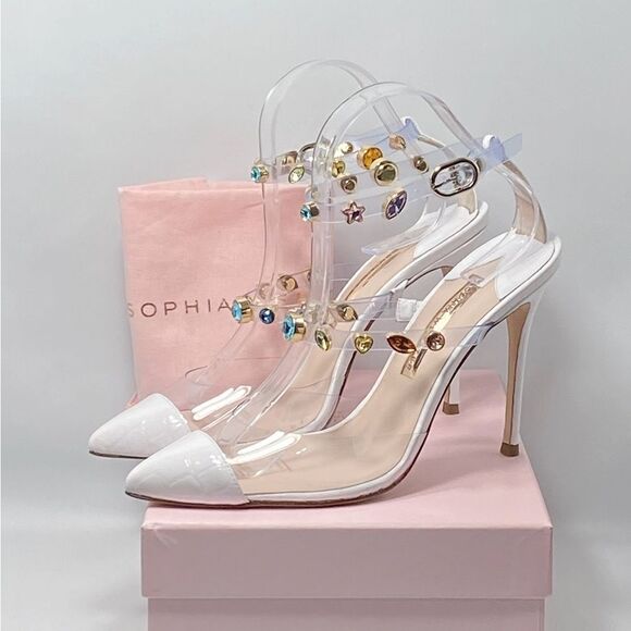 Sophia Webster Camille Embellished Ankle-Strap Pumps size 40 - Picture 12 of 14